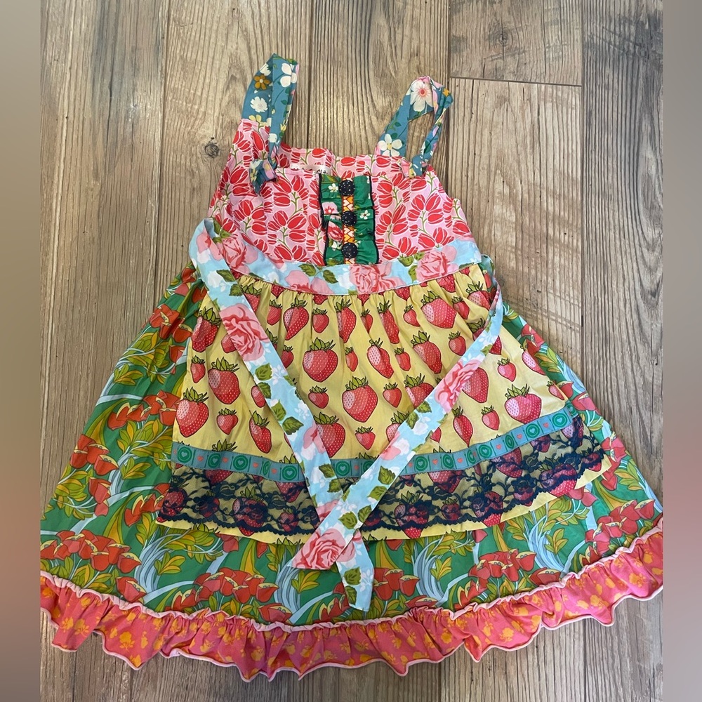 NWOT Matilda Jane Twirl Apron Dress, Size 6